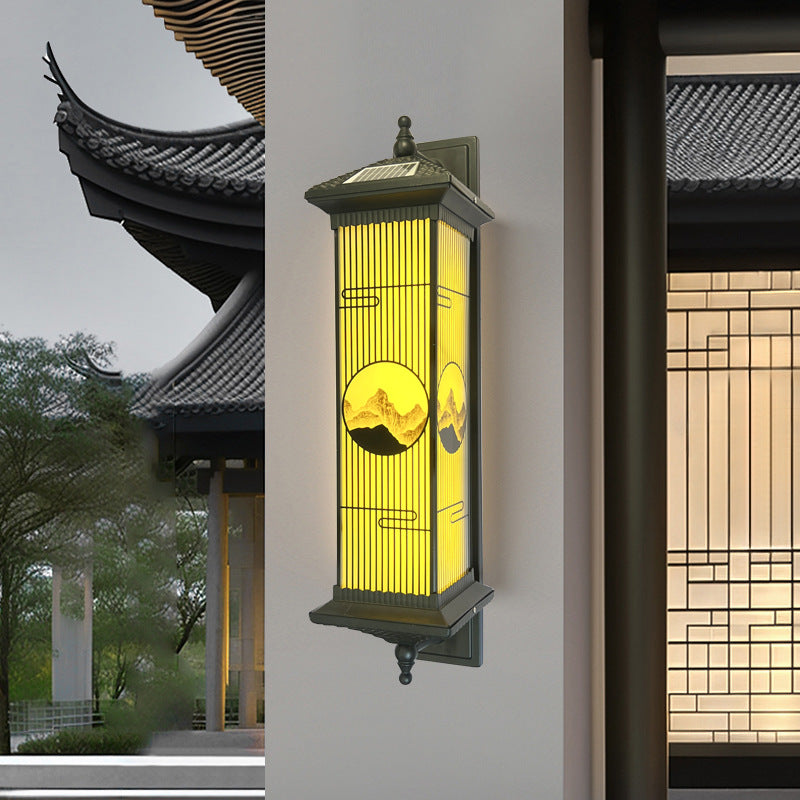 Aluminum Glass Rectangular Garden Outdoor Light