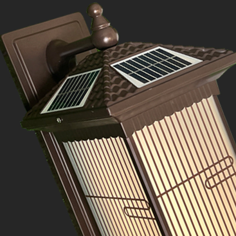 Aluminum Glass Rectangular Garden Outdoor Light