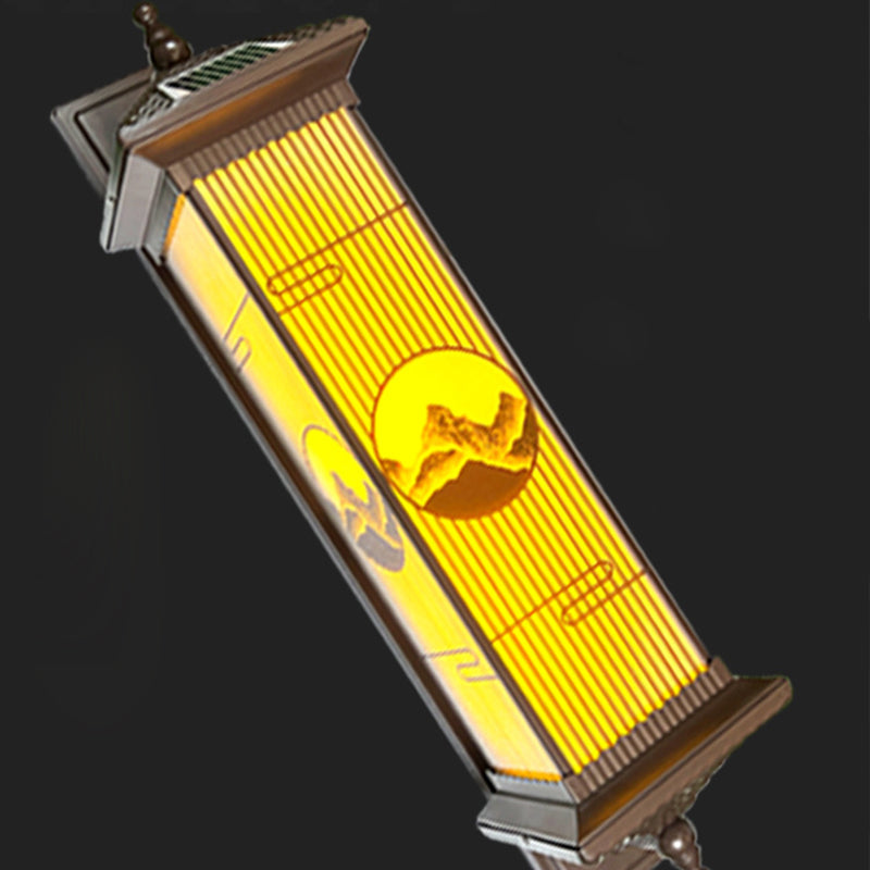 Aluminum Glass Rectangular Garden Outdoor Light