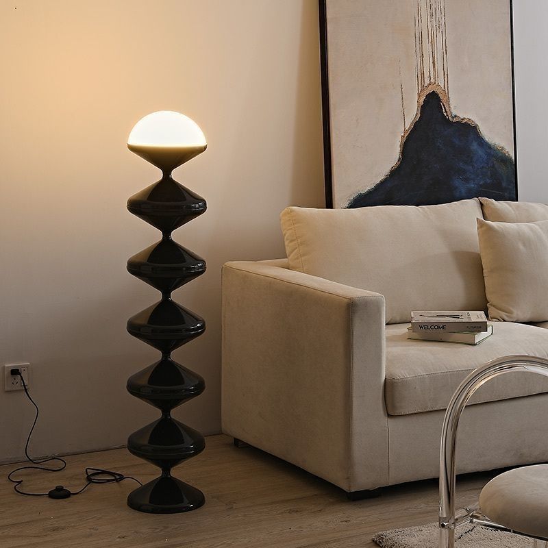 Traditional French Iron Acrylic Floor Lamp