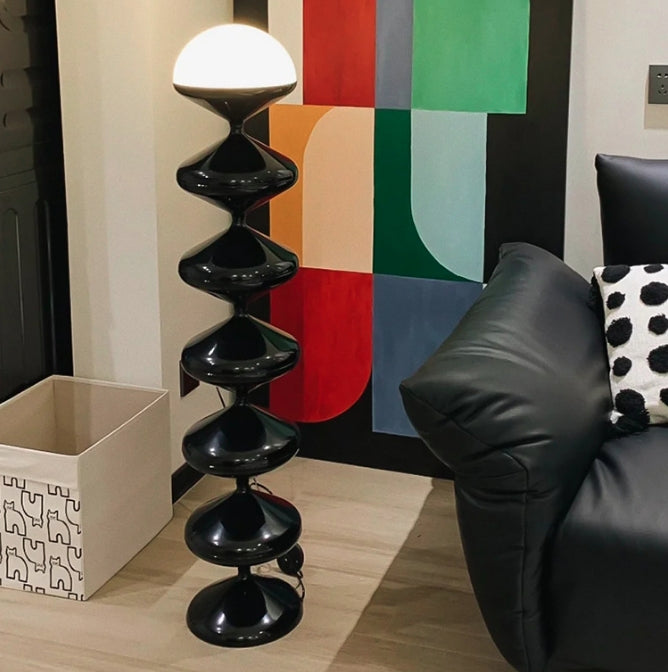 Traditional French Iron Acrylic Floor Lamp