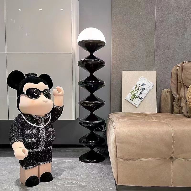 Traditional French Iron Acrylic Floor Lamp