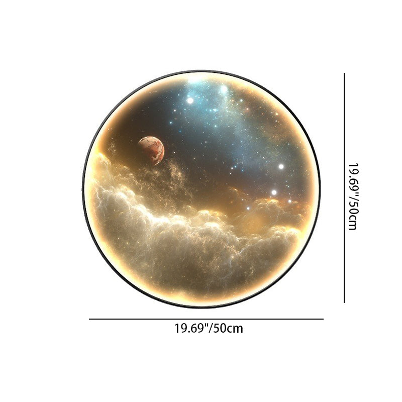 Starry Sky Moon Aluminum Wall Lamp