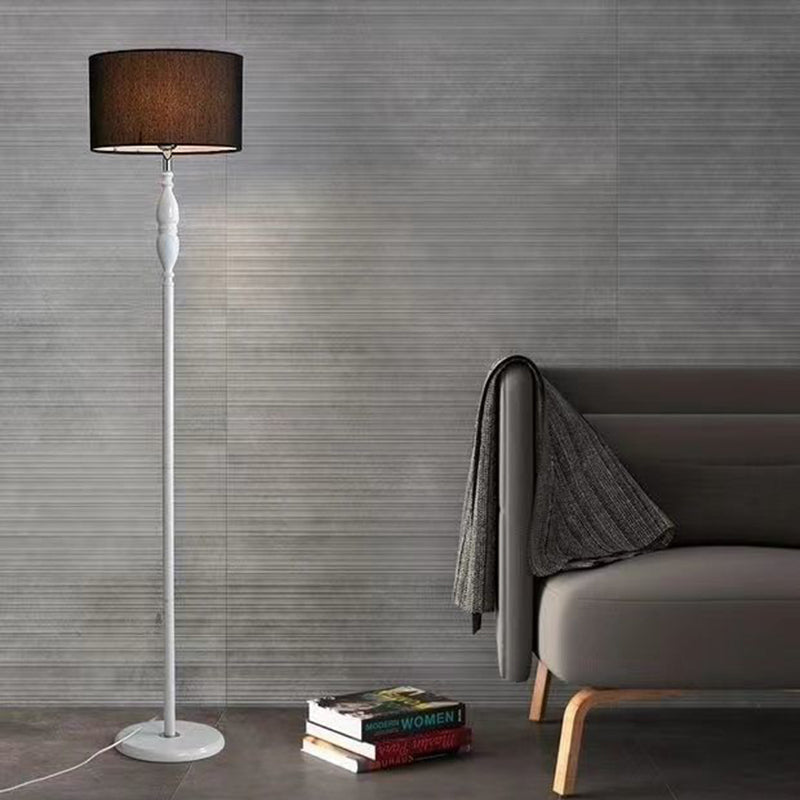Fabric Cylinder Floor Lamp