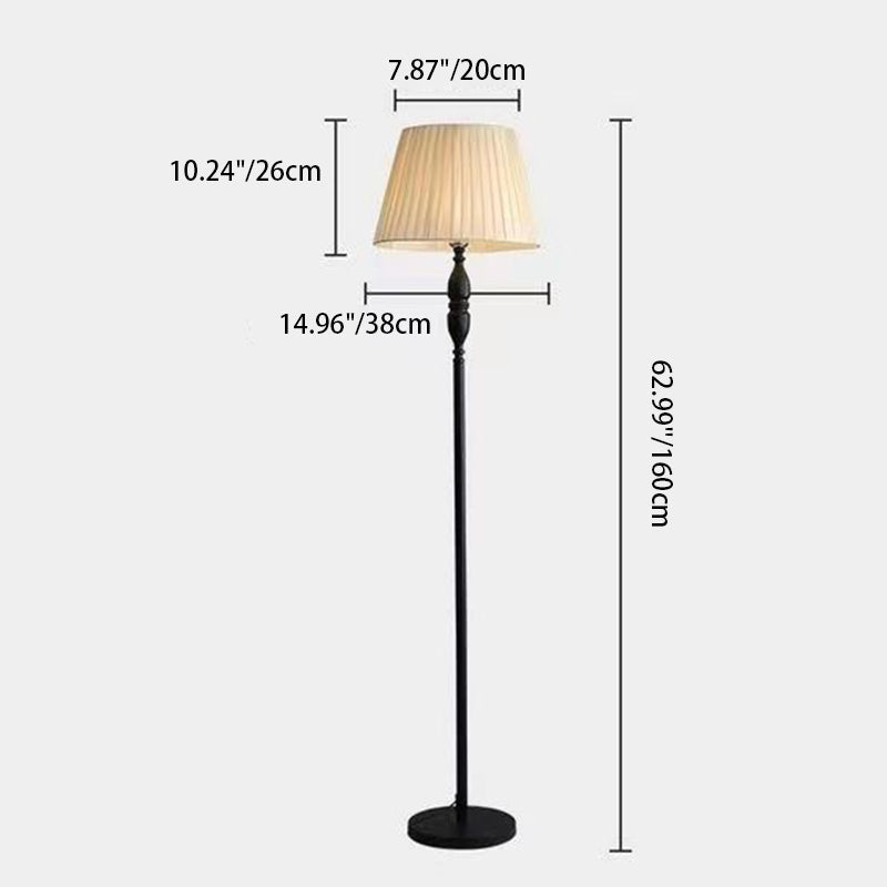 Fabric Cylinder Floor Lamp