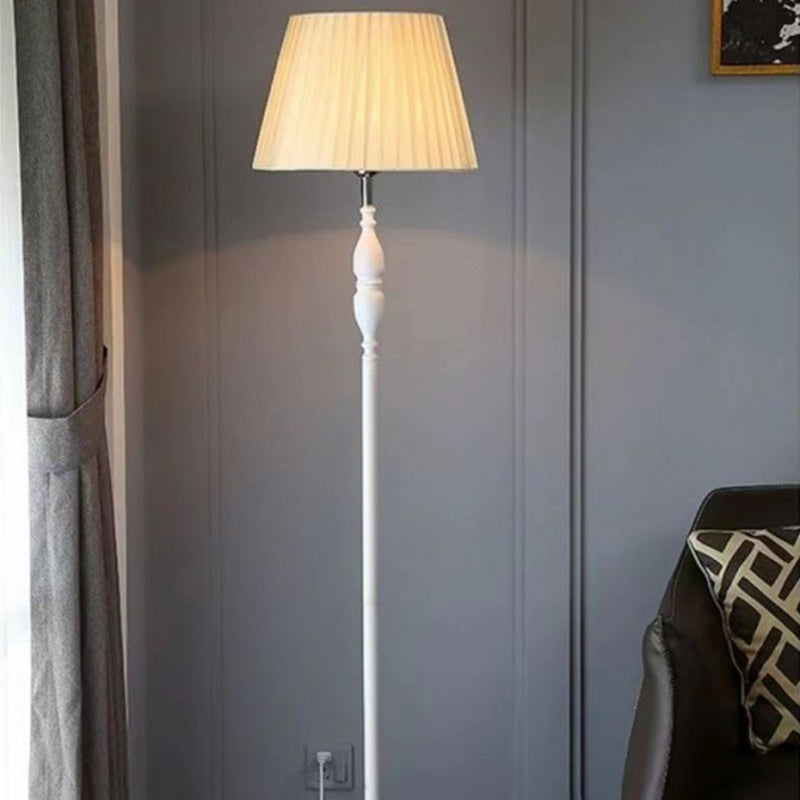Fabric Cylinder Floor Lamp