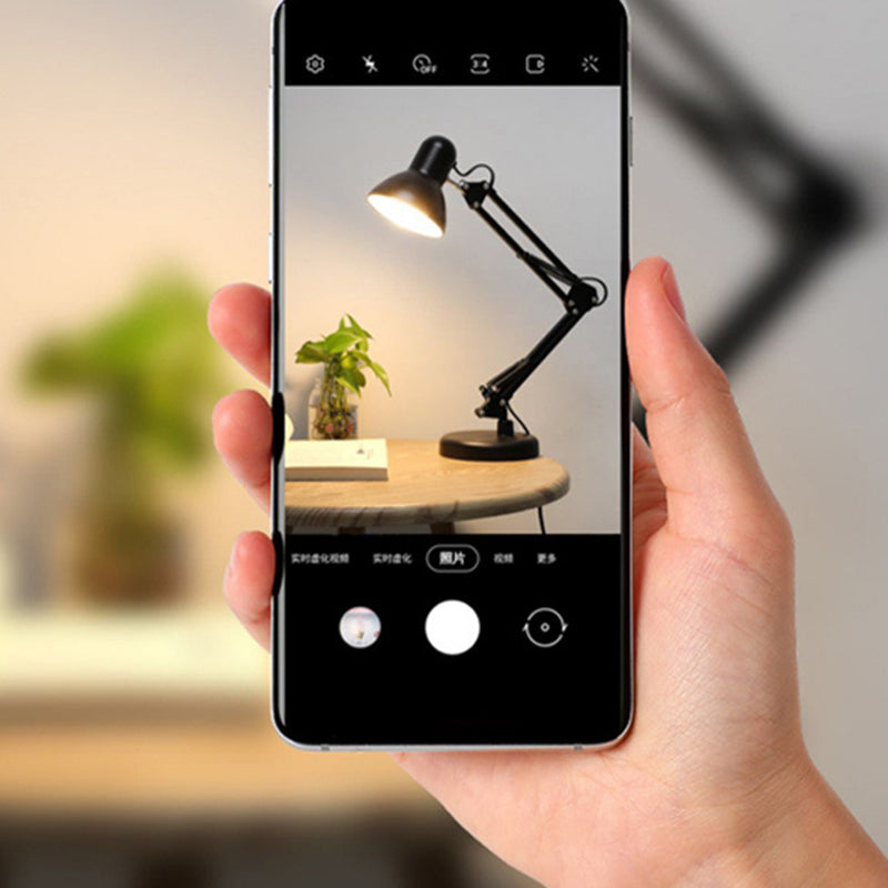 Arm Iron Round Bedroom Table Lamp