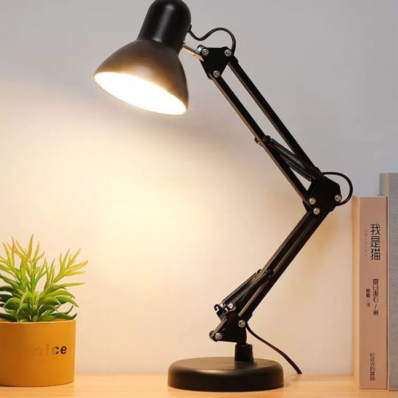 Arm Iron Round Bedroom Table Lamp
