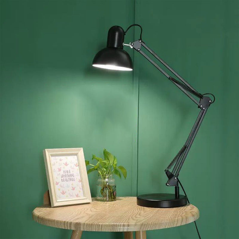 Arm Iron Round Bedroom Table Lamp