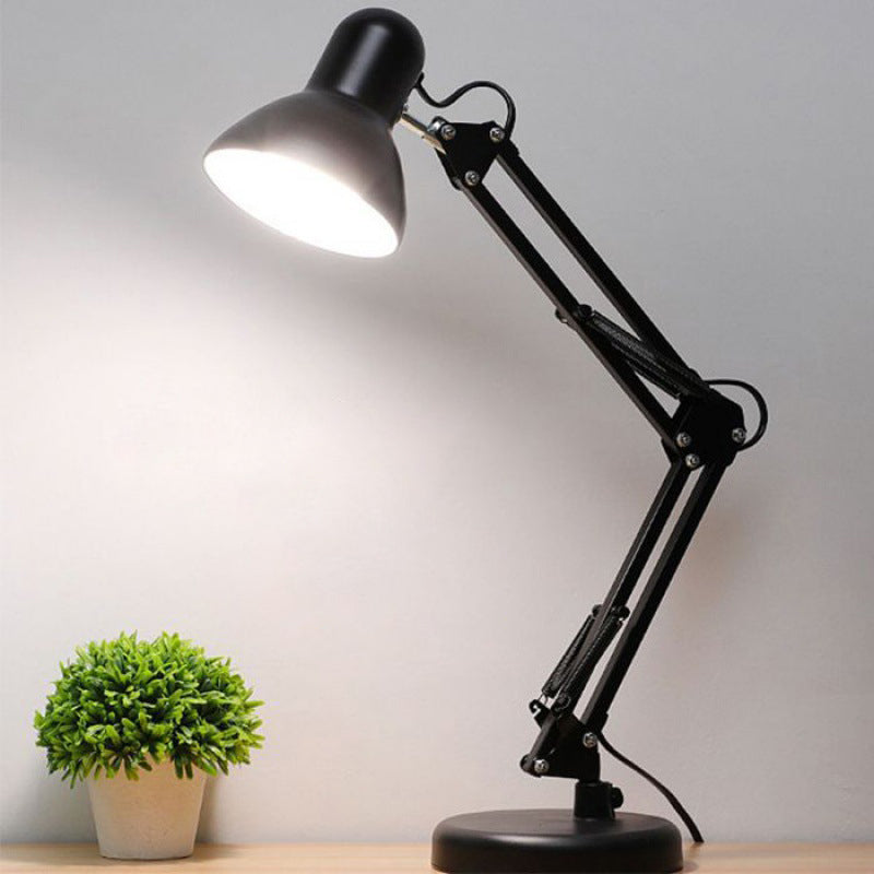 Arm Iron Round Bedroom Table Lamp