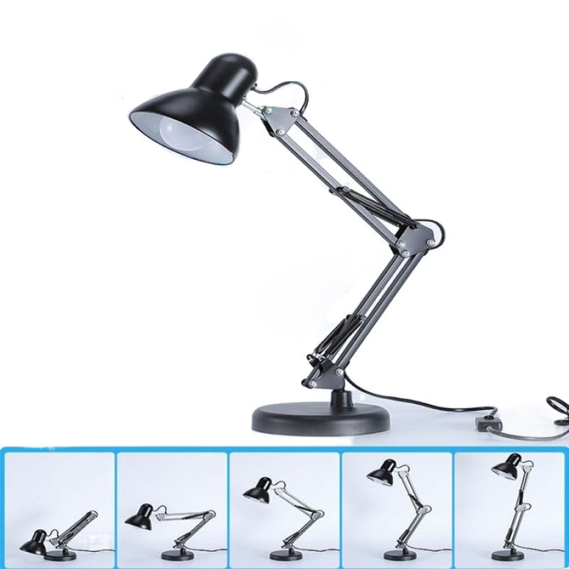 Arm Iron Round Bedroom Table Lamp