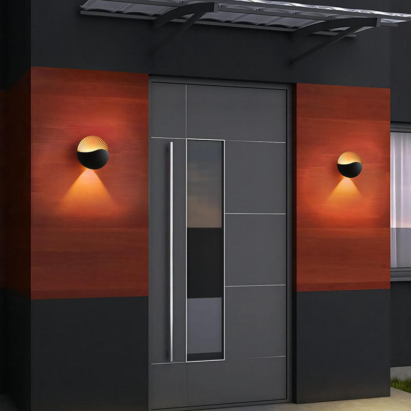 Aluminum PC Round Garden Outdoor Light