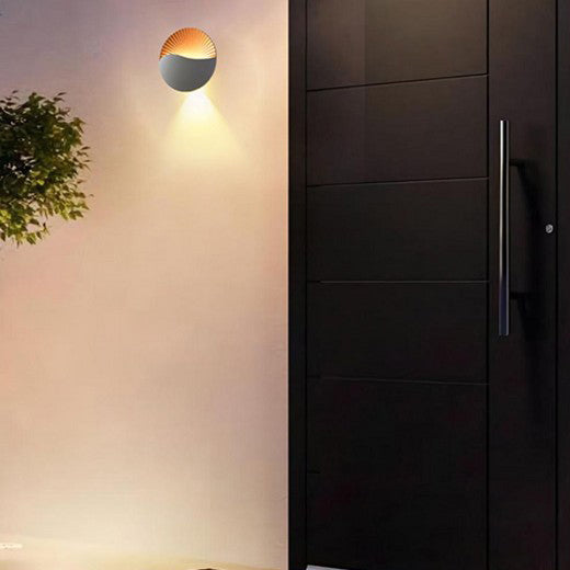 Aluminum PC Round Garden Outdoor Light