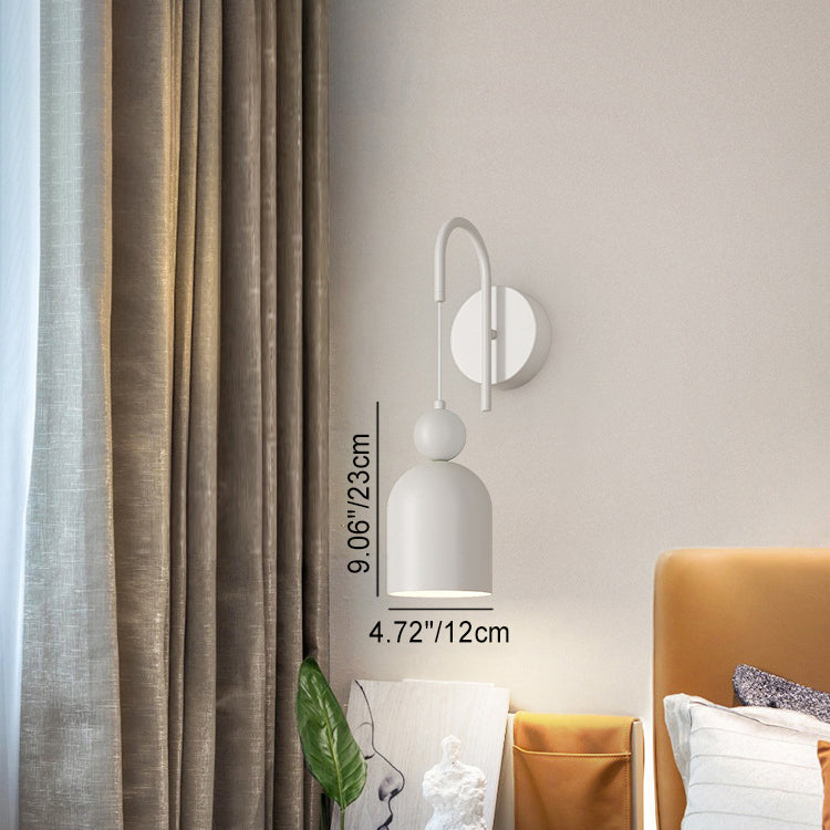 Iron Geometric Cone Living Wall Lamp