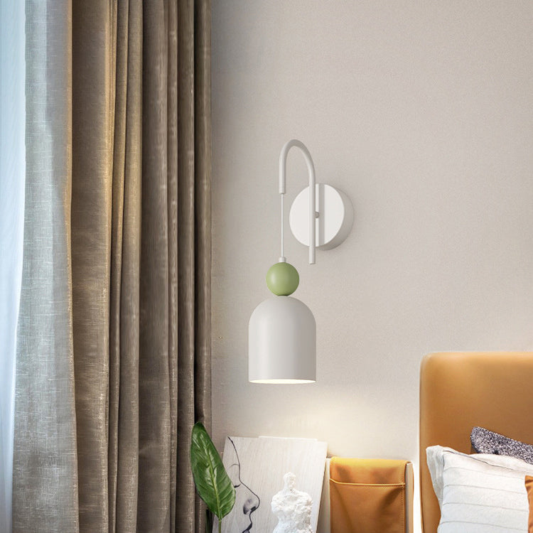 Iron Geometric Cone Living Wall Lamp