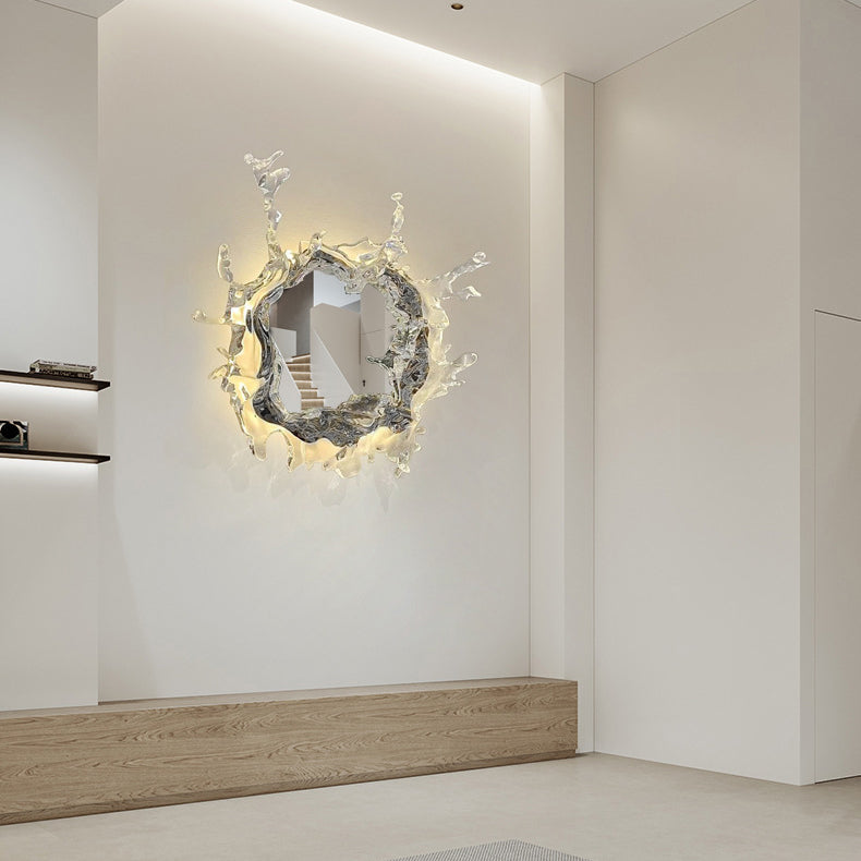Water Splash Stainless Steel Wall Lamp
