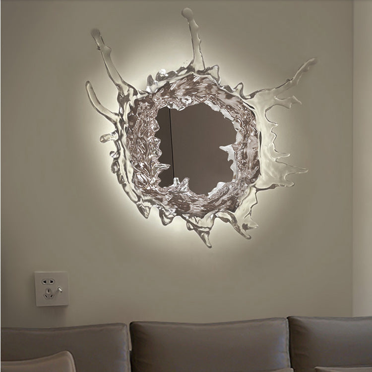 Water Splash Stainless Steel Wall Lamp