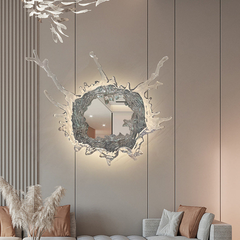Water Splash Stainless Steel Wall Lamp