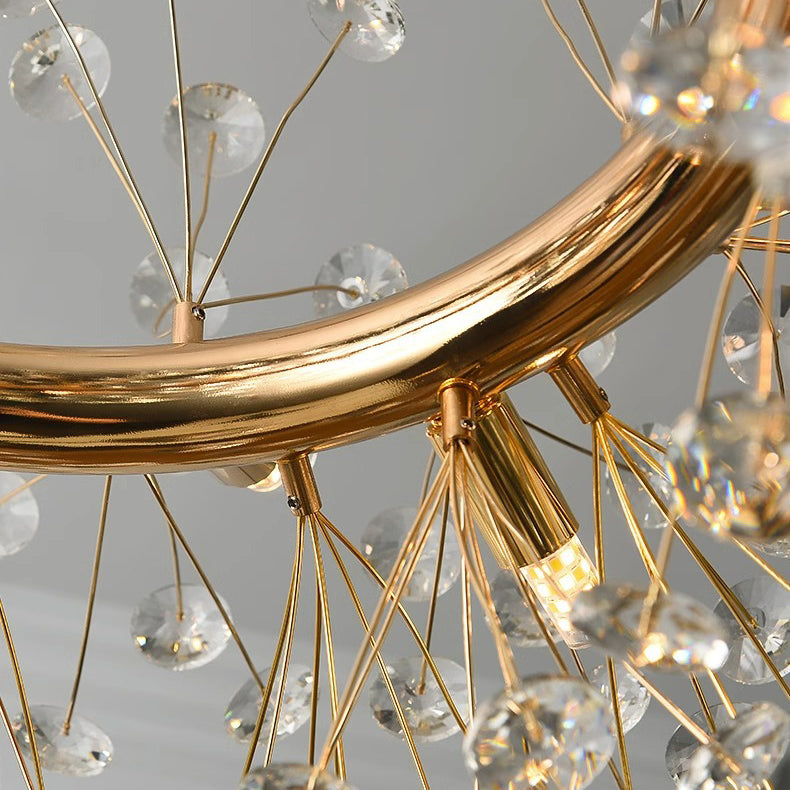 Modern Luxury Globe Crystal 9-Light Floor Lamp