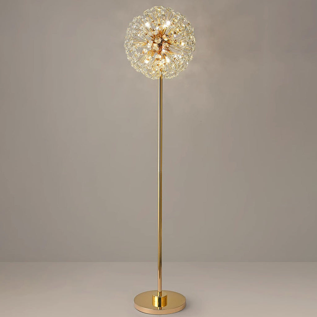 Modern Luxury Globe Crystal 9-Light Floor Lamp