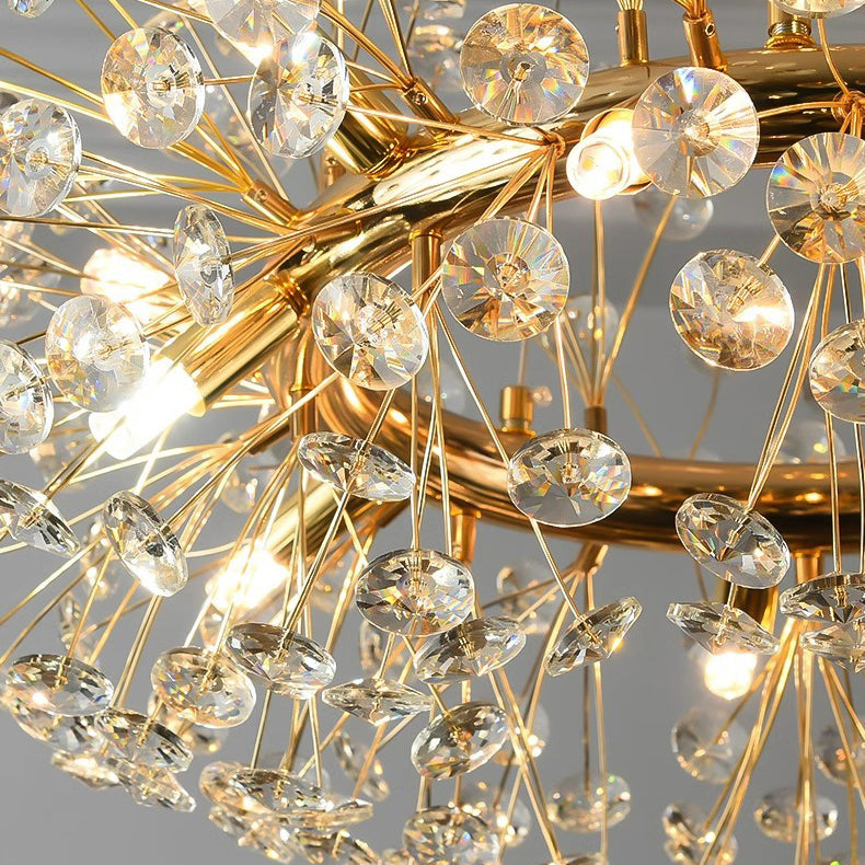 Modern Luxury Globe Crystal 9-Light Floor Lamp