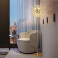 Modern Luxury Globe Crystal 9-Light Floor Lamp