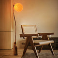 Contemporary Retro Bamboo Weaving 3-Light Floor Lamp