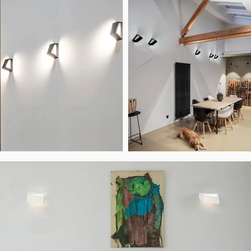 Geometric Polygon Aluminum Bedroom Wall Lamp