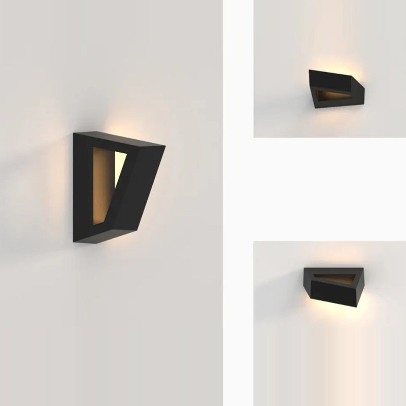 Geometric Polygon Aluminum Bedroom Wall Lamp