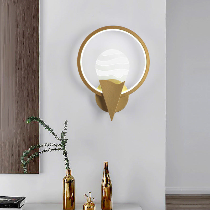 Iron Acrylic Geometric Square Wall Lamp