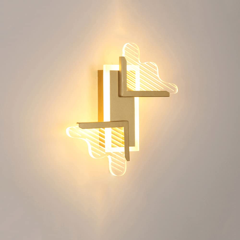 Iron Acrylic Geometric Square Wall Lamp