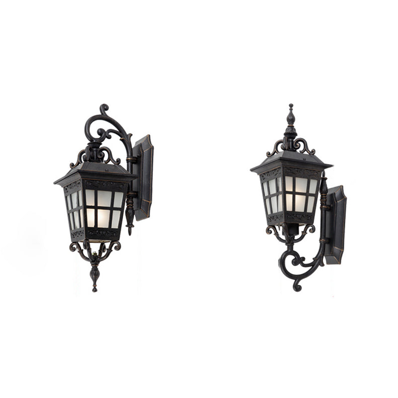 Aluminum Frame Frosted Glass Outdoor Light