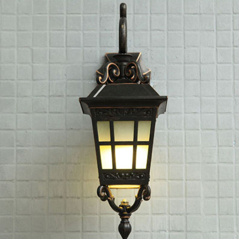Aluminum Frame Frosted Glass Outdoor Light