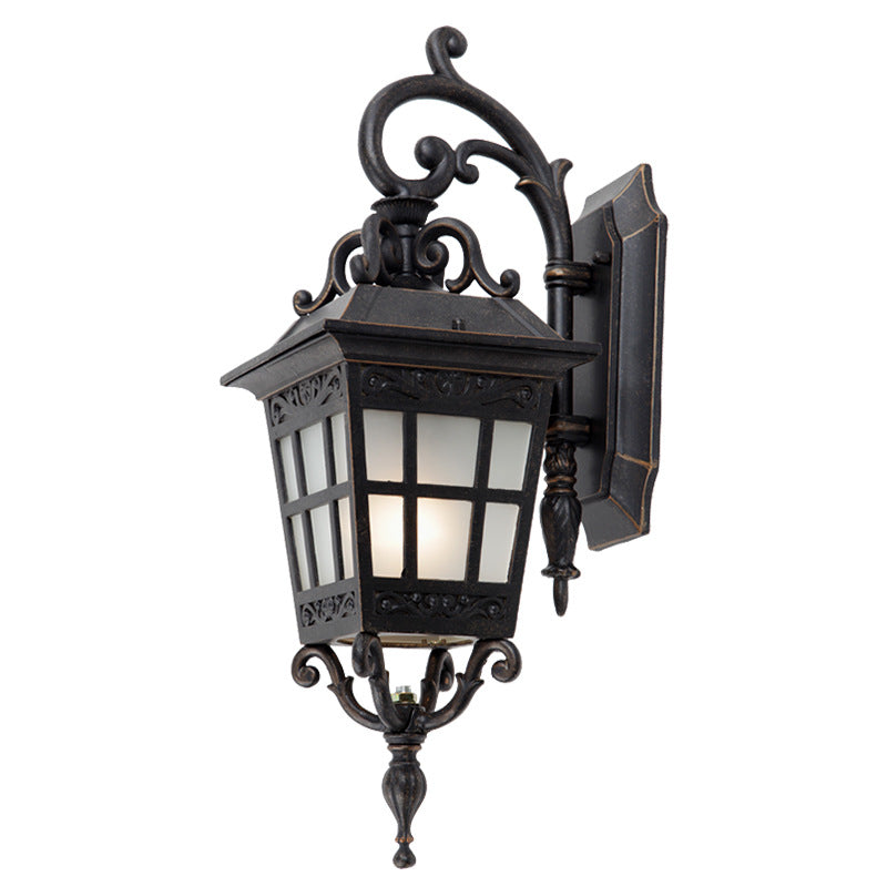 Aluminum Frame Frosted Glass Outdoor Light