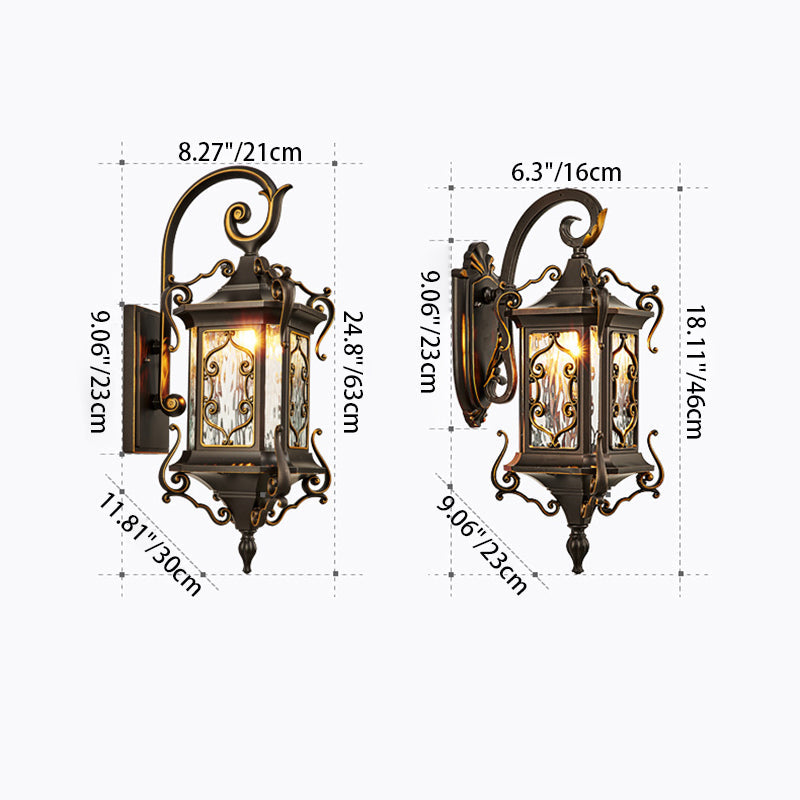 Aluminum Arc Carving Frame Outdoor Light