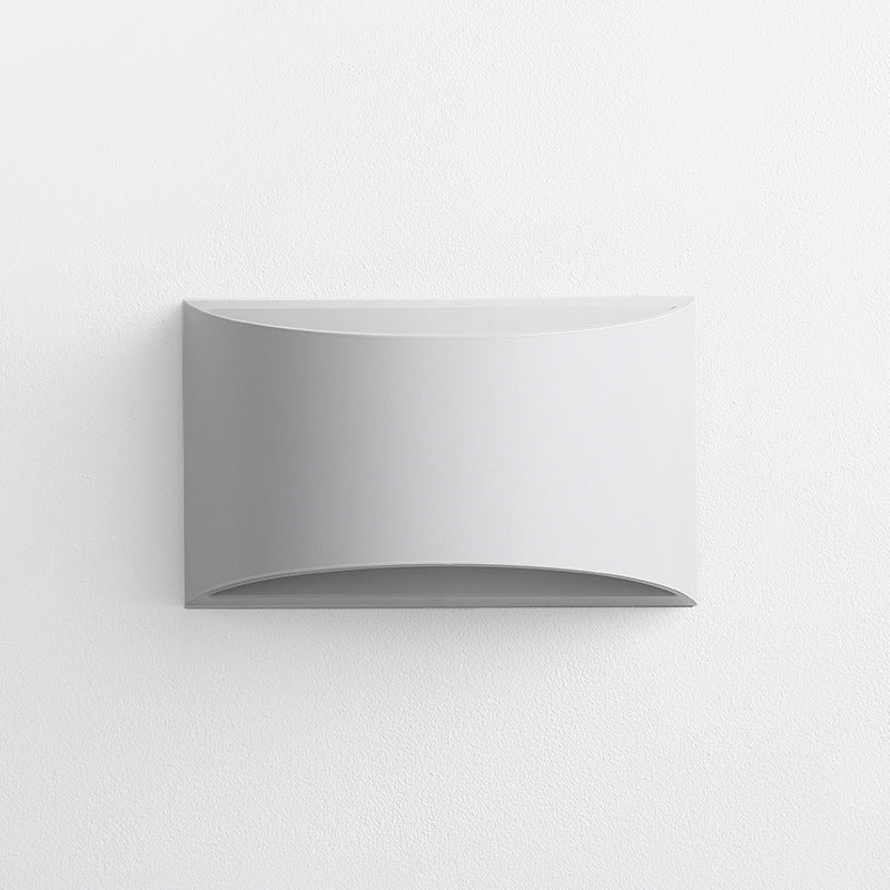 Curved Aluminum Up Down Outdoor Light