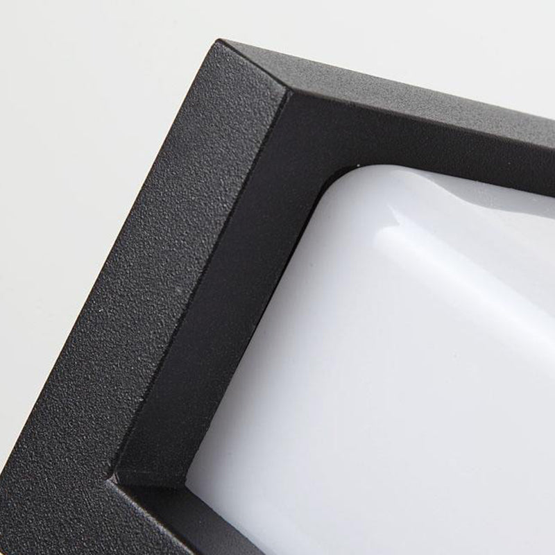 Aluminum PC Cuboid Patio Outdoor Light