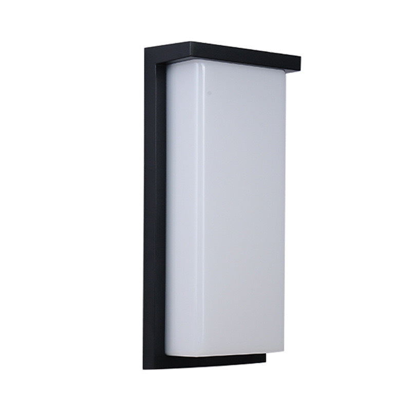 Aluminum PC Cuboid Patio Outdoor Light