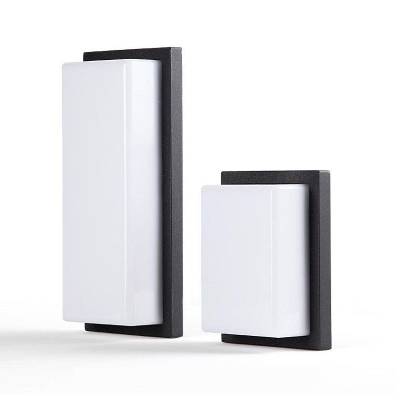 Aluminum PC Cuboid Patio Outdoor Light