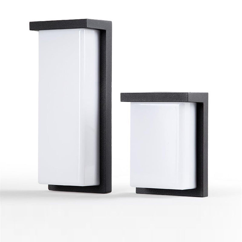 Aluminum PC Cuboid Patio Outdoor Light