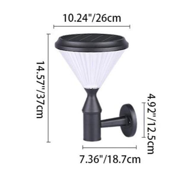 Conical Aluminum PC Patio Outdoor Light