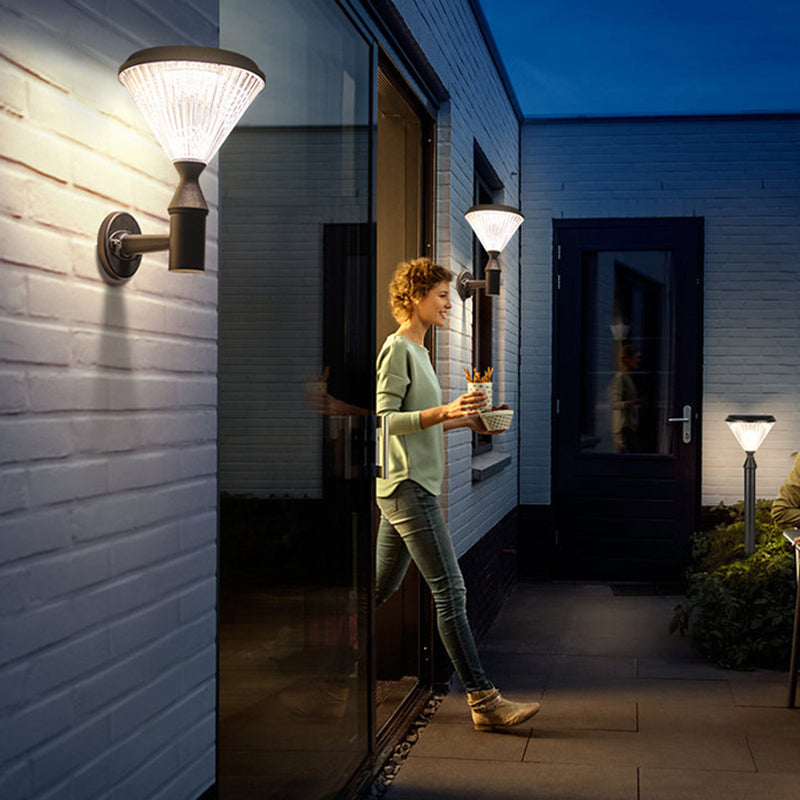 Conical Aluminum PC Patio Outdoor Light