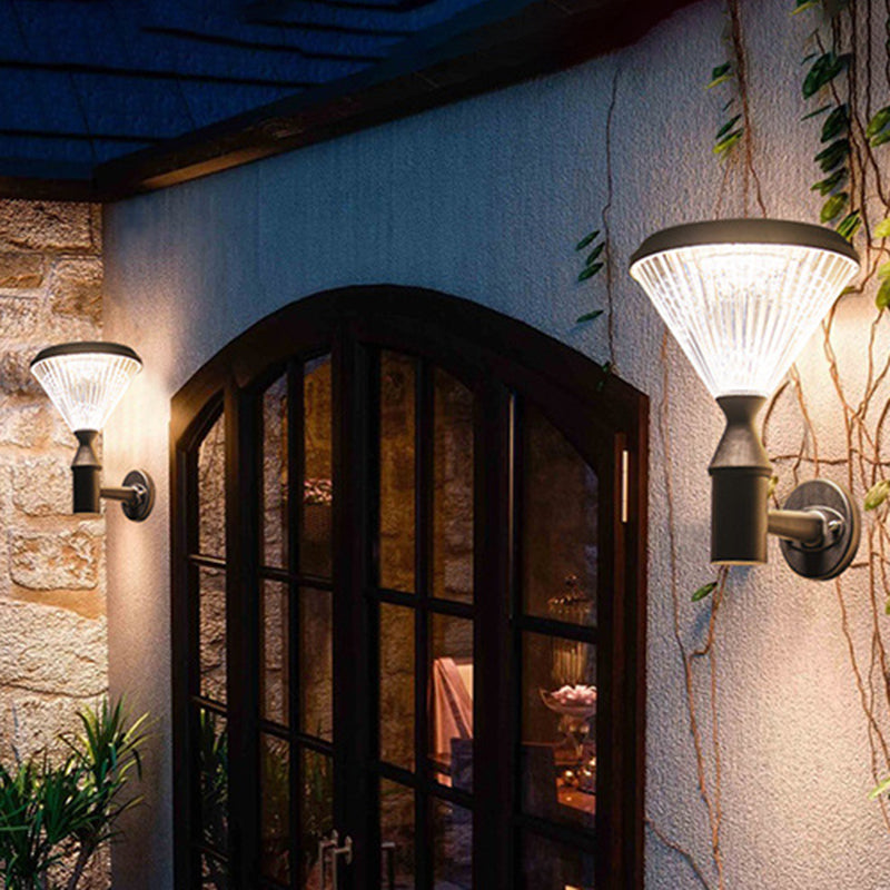 Conical Aluminum PC Patio Outdoor Light