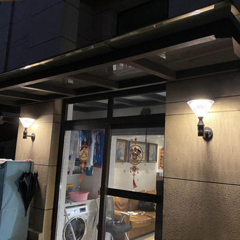 Conical Aluminum PC Patio Outdoor Light