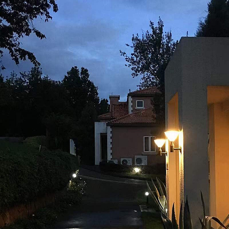 Conical Aluminum PC Patio Outdoor Light