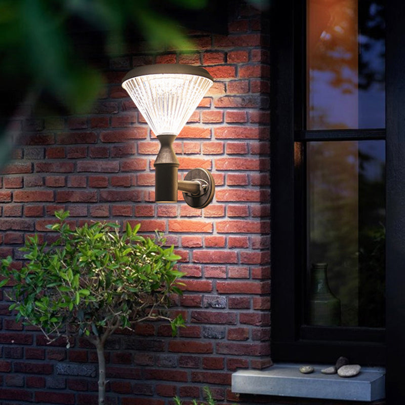 Conical Aluminum PC Patio Outdoor Light