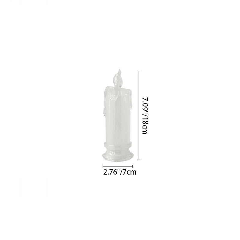 Plastic Simulation Candle Night Table Lamp