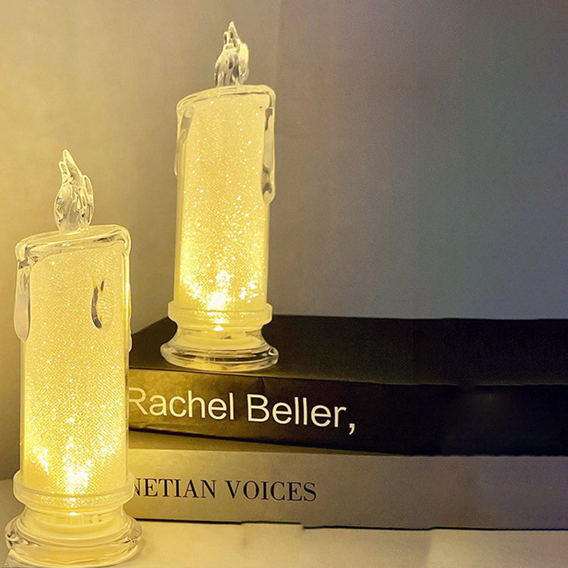 Plastic Simulation Candle Night Table Lamp