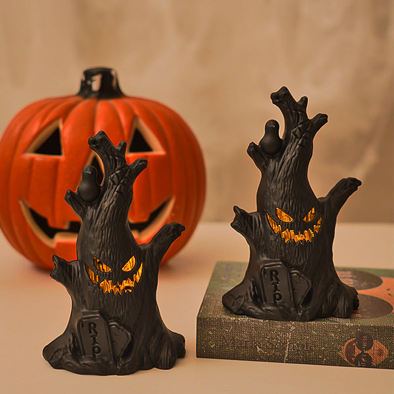Ghost Face Stump Plastic Table Lamp
