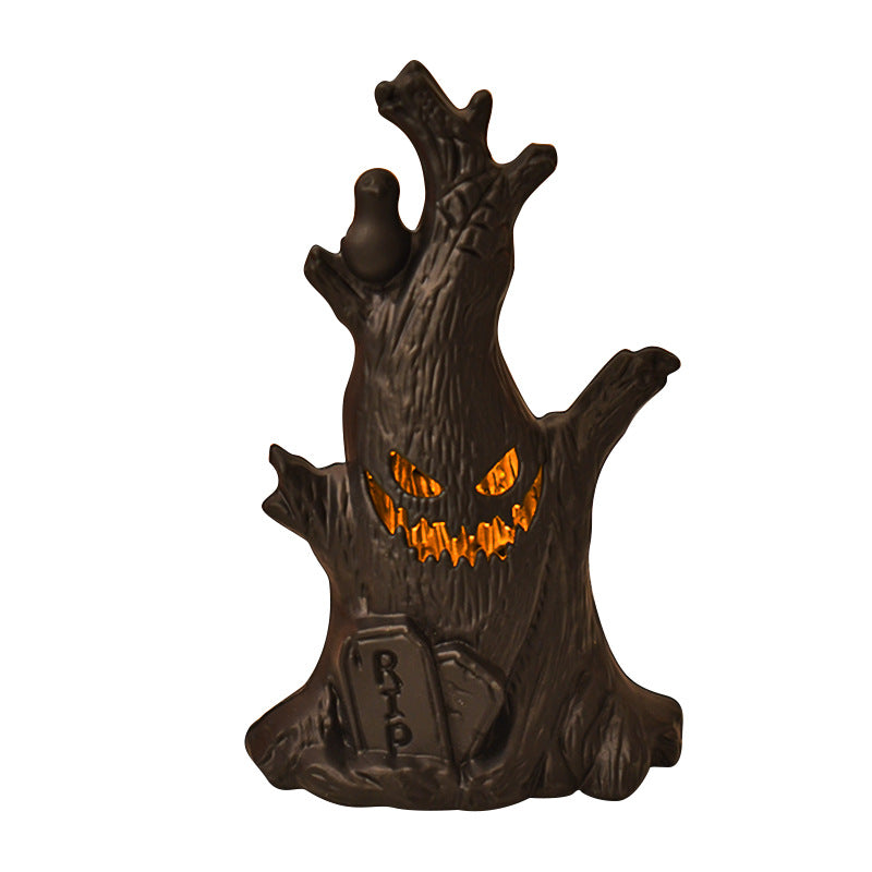 Ghost Face Stump Plastic Table Lamp